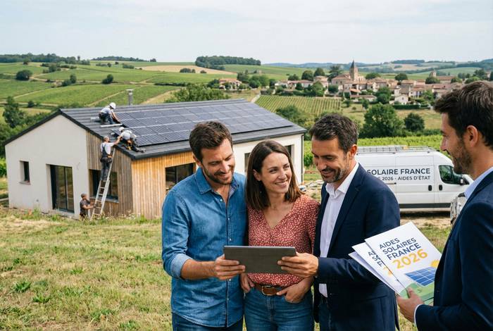 Les aides pour l'installation de panneaux solaires — illustration RenoMigo