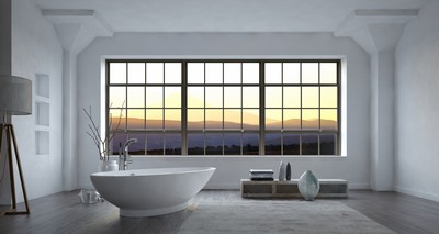 Chantier de baignoire îlot