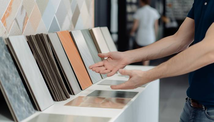 Harmoniser mobilier et carrelage — illustration RenoMigo