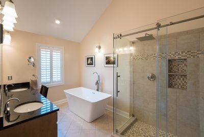 Chantier de et pose d'une douche