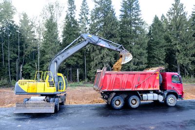 Chantier de évacuation des gravats