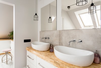Chantier de achat et de pose d'un lavabo