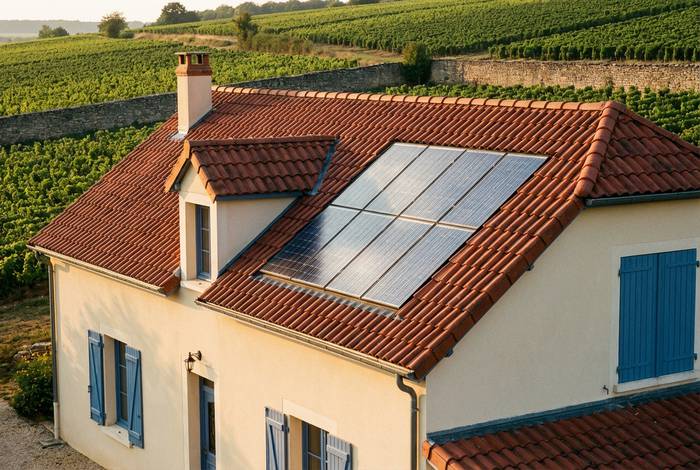 Avantages et inconvénients des panneaux solaires intégrés à la toiture (IAB) — illustration RenoMigo