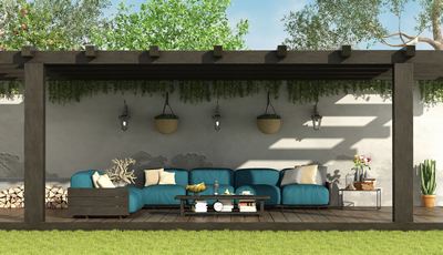 Chantier de une pergola
