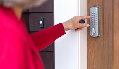 Chantier de porte blindée