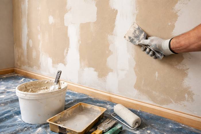 Préparer un mur avant peinture — illustration RenoMigo