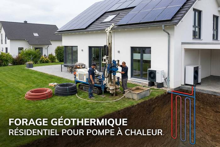 Prix d'un forage géothermique — illustration RenoMigo