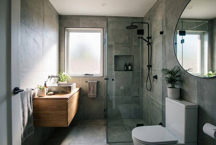 L'aménagement d'une petite salle de bain — illustration RenoMigo