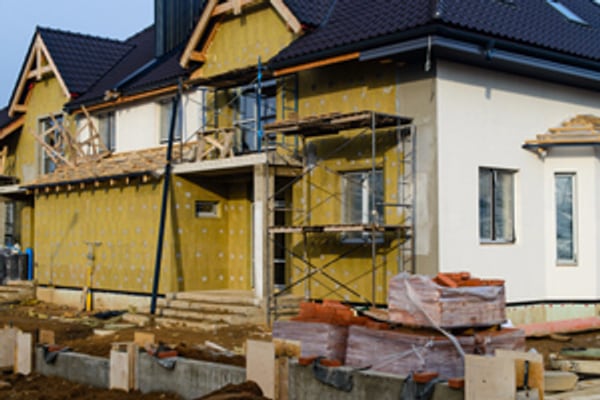 Chantier de isolation thermique par l'extérieur